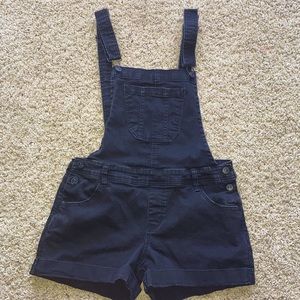 Black shorts overalls